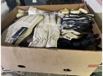 HUGE Lot Of Work Gloves Including Many New With Tags Leather Thinsulate