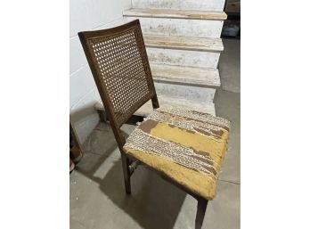 Vintage Cane Back Folding Chair