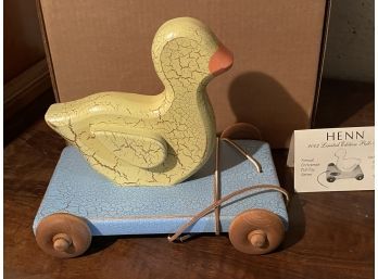 Puddles Duck Pull Toy By Gerald E Henn Workshop Collectors Edition
