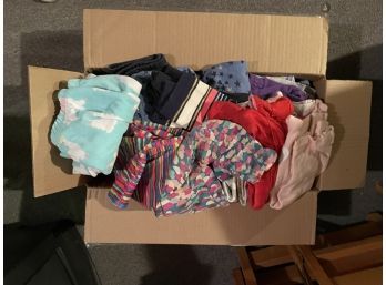 Girls Lot Clothes With Hangers Clothing