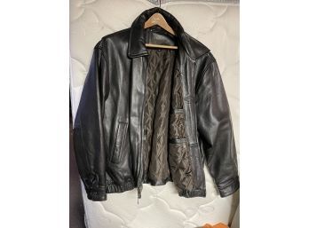 Men's Leather Jacket St Johns Bay Size XL Coat