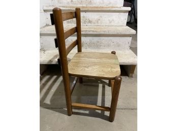 Vintage Childrens Wood Chair