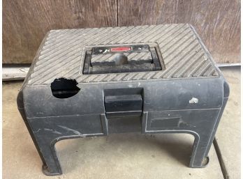 Rubbermaid Step Stool And Tool Box With Tools