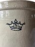 5 Gallon Antique Stoneware Crock Crowned 5