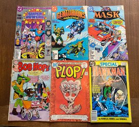 Six Book DC Comic Lot, Bob Hope, Plop, Mask, Final Issue Superpowers