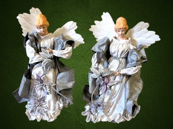 2 Angel Holiday Table Toppers