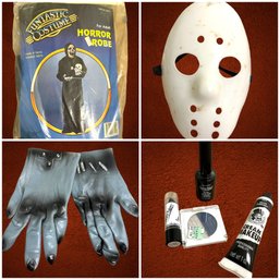 Horror Robe, Mask, Gloves & Makeup