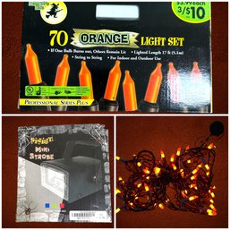 5 Boxes Of Halloween Lights & Spirit Mini Strobe Light