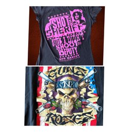 Guns N Roses & Bob Marley Tee Shirt Lot