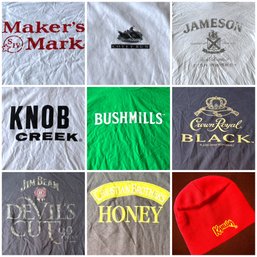 Lot Of 9 Whiskey Brand Tee Shirts