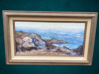 Ocean Rocks, Signed Painting, Judith C Carbine