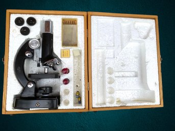 Vintage Monolux Microscope Kit