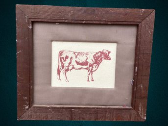 Cow Chalkboard And Print