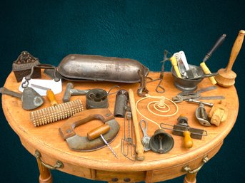 Collection Of Antique Utensils And Tools
