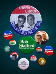 Vintage Political Pin Lot