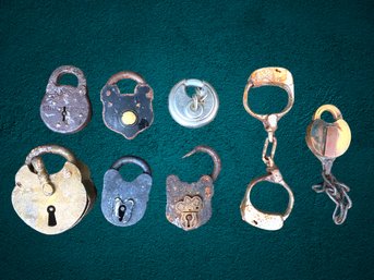 Large Antique Locks. Without Keys.