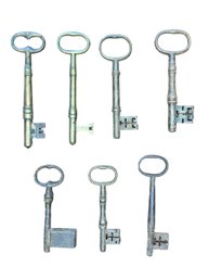 7 Antique Keys, From 4 Inches - 5 Inches