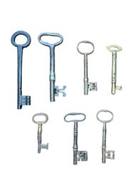 7 Antique Keys, From 3 Inches - 7 Inches