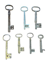 7 Antique Keys, From 4 Inches - 6 Inches