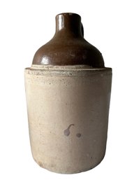 Antique Stoneware Jug. Brown Top