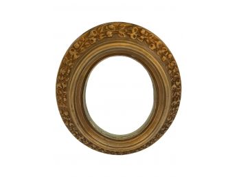 Wood Carved Oval Wall Mirror