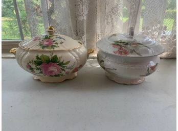 Antique Covered Serving Dish And Chamber Pot