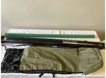 Fishermans Lot, 3 Rod Carry And Shipping Cases