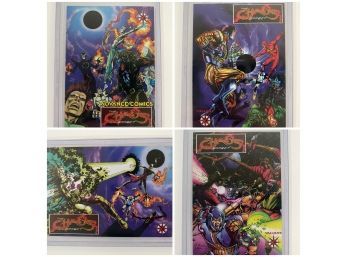 Chaos Effect. Four Card Set. Valiant Comics, Alpha, Omega, 1994