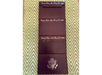 United States Mint Proof Sets, 1989, 1990, 1990, 1993