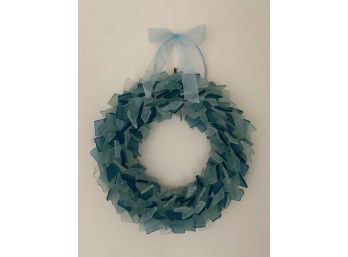 Green & Blue Sea Glass Wreath