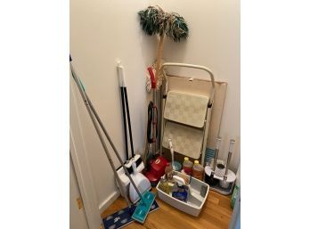 Cleaning Essentials Lot And Step Stool