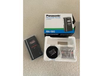 Panasonic Microcassette Recorder 2 Speed