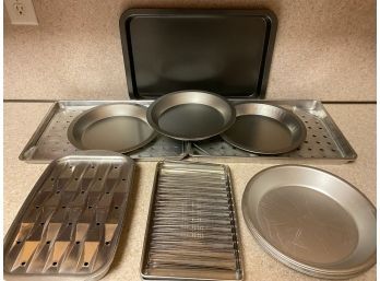 Baking Lot, Broiler Trays, Cookie Sheets, Pie Pans