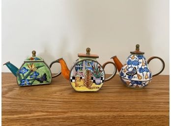 Three Decorative Kelvin Chen Teapots