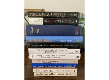 Variety Book Lot (open For More Photos)