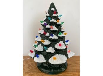 Ceramic Christmas Tree With Lights