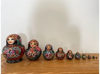 Set Of 10 Matryoshka Dolls