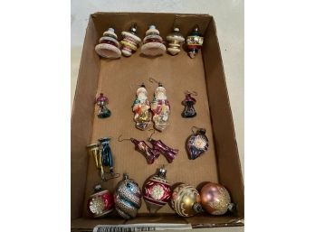 Large Lot Of Christmas Tree Ornaments, Vintage-new, Open To See All
