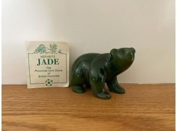 Nephrite Solid Jade Bear