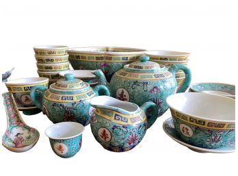Japanese Porcelain Ware, Decorated In Hong Kong, A. C. F.
