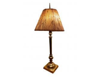 Vintage Wood Bamboo Style Table Lamp