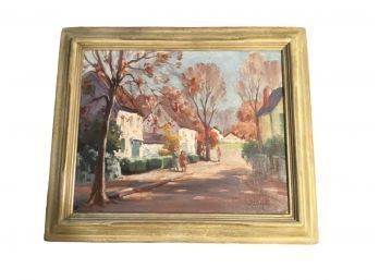 Signed Vintage Acrylic Painting
