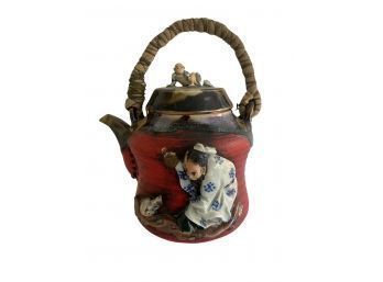 1920s Sumida Gawa Teapot, Signed