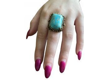 XL Vintage Turquoise Ring