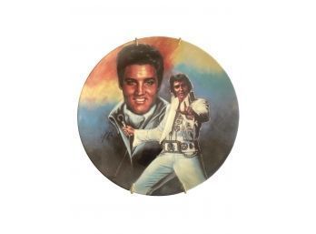Elvis Presley Plate W Certificate Of Authenticity