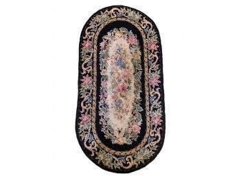 The Village Square Needle Point Rug, Oval