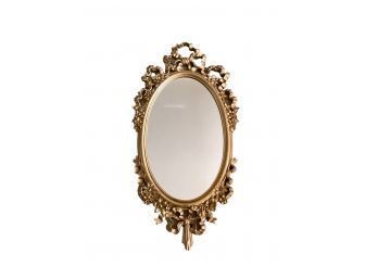 Vintage Oval Mirror With Bows