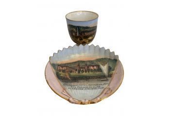 Wheelock Made For Louis Schwarz, Glenwood Springs, Colo. Germany Tea Cup & Saucer