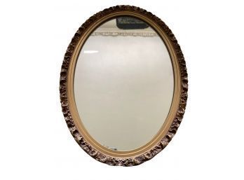 Vintage Gold Gilt Oval Shaped Mirror