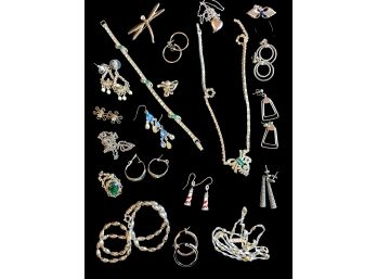 Costume Jewlery Grab Bag (open For 9 Pages Of Photos)